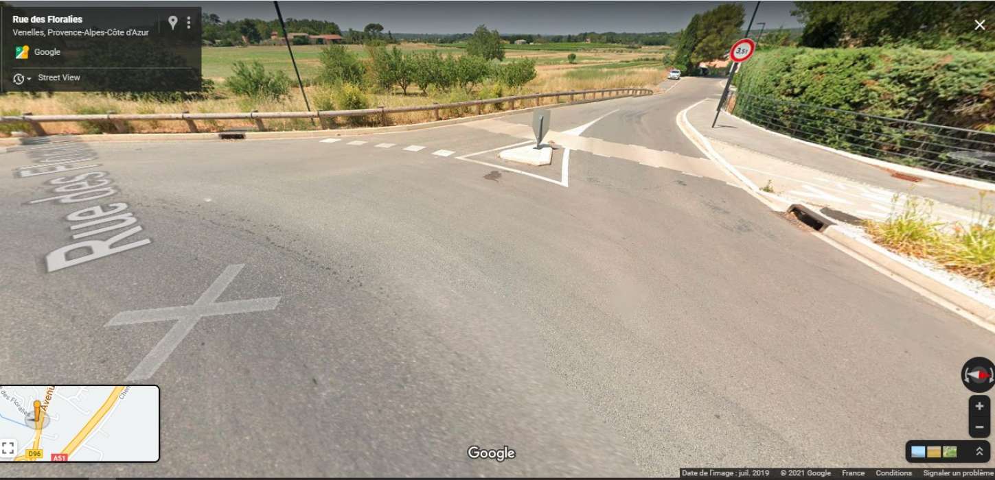 Arrêt de la piste cyclable