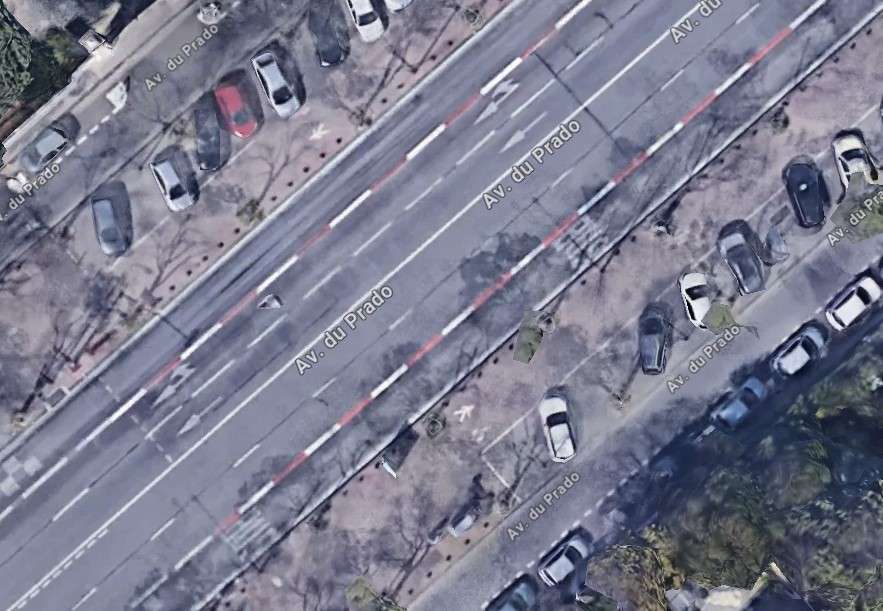 Aucune piste cyclable sur le PRADO !
